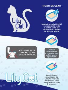Areia para Gatos Lily Cat